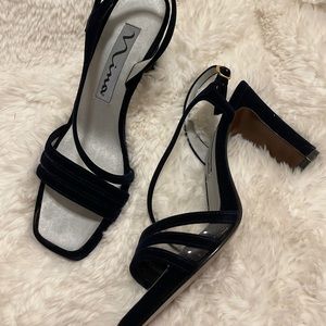 Black Strappy Heels